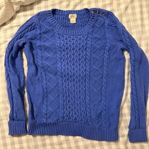 LL BEAN cable knit sweater